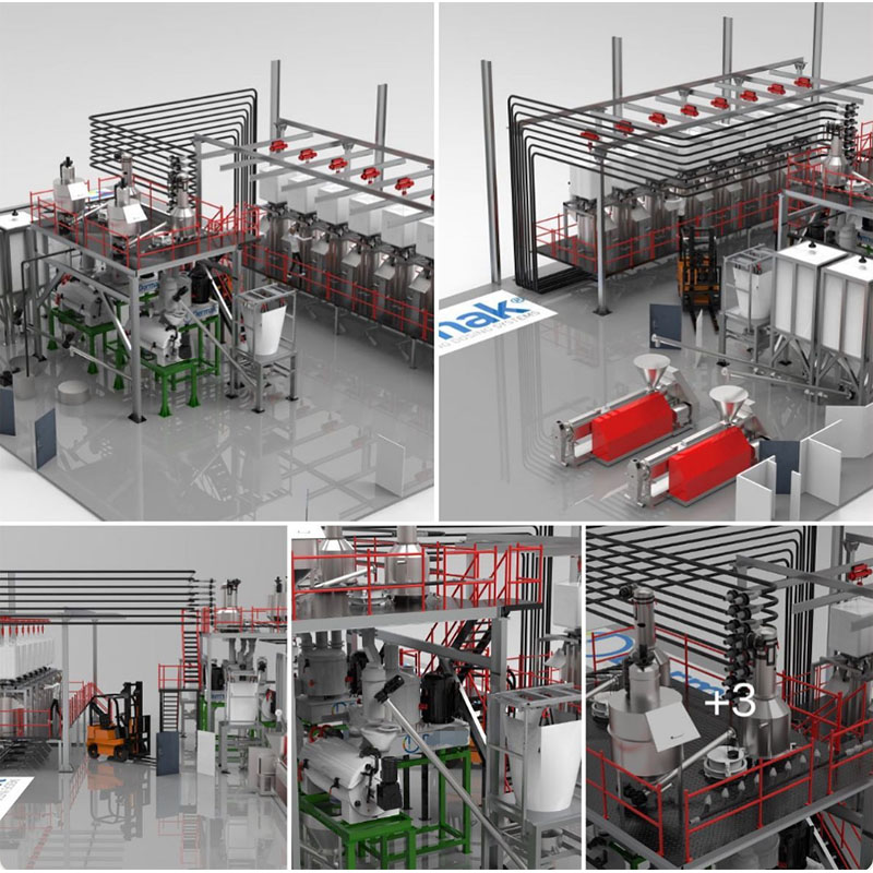 Auto Feeding Dosing System For PVC Pipe Extrusion Line