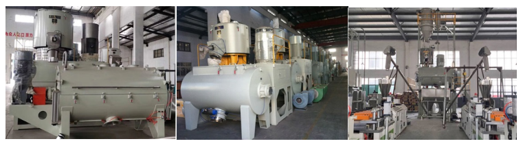 Heating Mixer With Horizontal Cooling Mixer