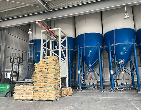 Auto Feeding Dosing Mixing System overall structure for SPC LVT WPC floor extrusion line