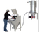 Pneumatic Vacuum Conveying System Auto Feeding Screw Conveyor For Powder And Pellet