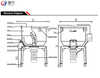 Plastic Vertical Mixer/Blender For Plastic Granules Or Powder Material