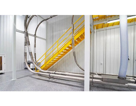 High Efficiency Vacuum Comveying System With tube chain conveyor