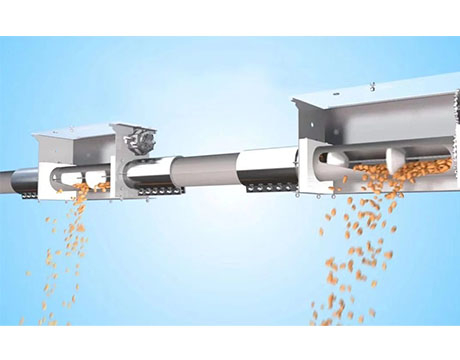 Tube Chain Conveying System For PVC Window Profiles Extruder Line